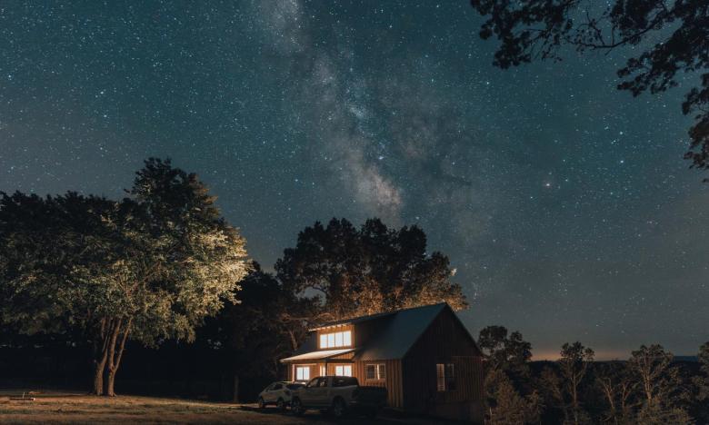 Sky Hawk Ridge at Night